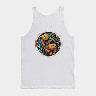 ZODIAC Pisces - Astrological PISCES - PISCES - ZODIAC sign - Van Gogh style - 1 Tank Top